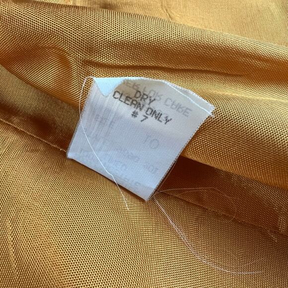 David Warren Vintage Gold Women's Blazer Jacket Size 10 Wool Blend BoHo - Picture 8 of 8